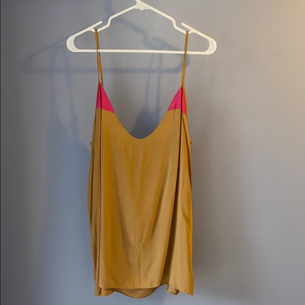 One Teaspoon Leather and Rayon Cami